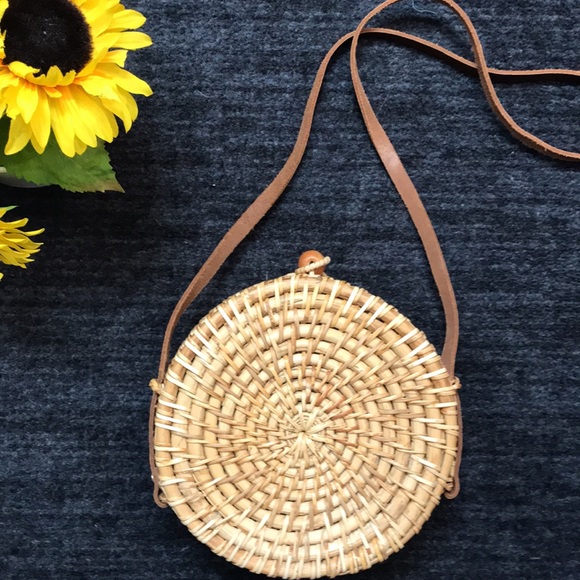 Zara Mini Rattan Circle Bag - Picture 2 of 7